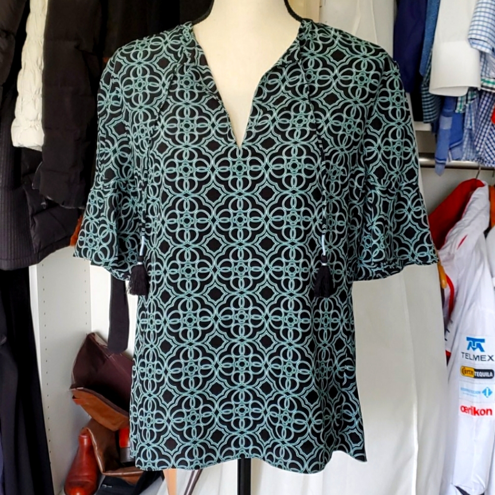 Tory Burch 100% Silk - Massey Tunic Top